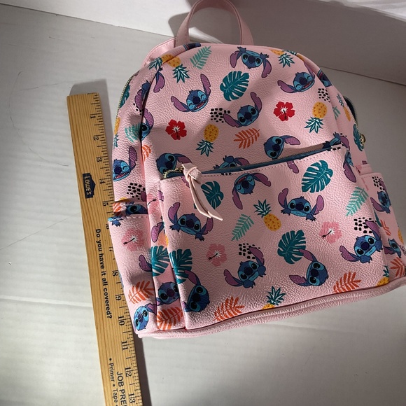 Lilo & Stitch Pink Tropical Print Mini Backpack Danielle Nicole - Picture 3 of 7